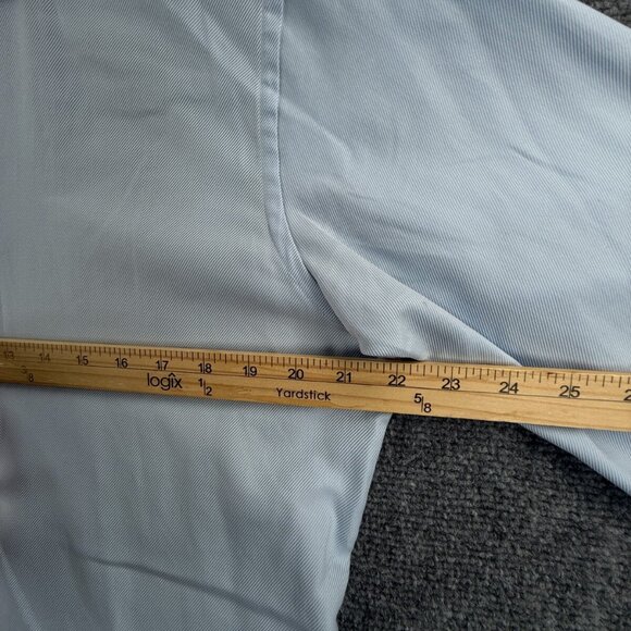 Eton Slim 17 Blue Twill Button Up Dress Shirt Men Cotton Long Sleeve Designer ** - Picture 5 of 16